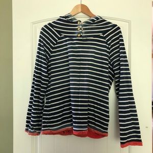 Free People Striped Hoodie